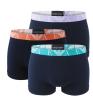 EMPORIO ARMANI - boxerky 3PACK stretch cotton blu con multicolore Armani logo