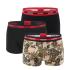 HUGO - boxerky 3PACK eco friendly organic cotton modern monster print