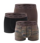 DIESEL - pánske boxerky 3PACK cotton stretch modern dark forest print