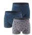 KARL LAGERFELD - boxerky 3PACK organic cotton Ikon mini KARL excalibur & navy color