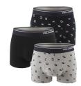 KARL LAGERFELD - boxerky 3PACK organic cotton Ikon mini KARL dark color combo