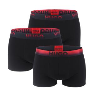 HUGO - boxerky 3PACK luxe premium cotton stretch modern red ombré logo v darčekovom balení