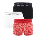 DIESEL - pánske boxerky 3PACK cotton stretch modern rebel red series