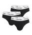 CALVIN KLEIN - slipy 3PACK cotton stretch black accent everyday essentials