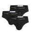 CALVIN KLEIN - slipy 3PACK cotton stretch solid black everyday essentials