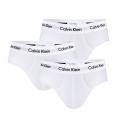 CALVIN KLEIN - slipy 3PACK cotton stretch solid white everyday essentials