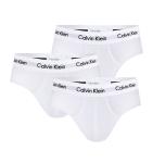 CALVIN KLEIN - slipy 3PACK cotton stretch solid white everyday essentials