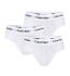 CALVIN KLEIN - slipy 3PACK cotton stretch solid white everyday essentials