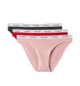 CALVIN KLEIN - nohavičky 3PACK Icon logo everyday essentials red harmony - limitovaná edícia