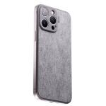 Puzdro Süti iPhone 16 Pro, NanoSuede - strieborné