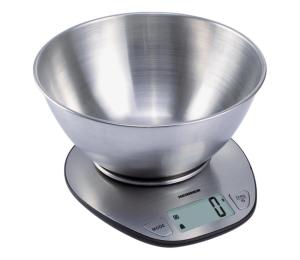 Heinner HKS-5SS - Digitálna kuchynská váha s miskou, 2× AAA, nerez HKS-5SS