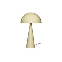 HÜBSCH stolová lampa Mush, piesková, kov, výška 50 cm