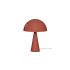 HÜBSCH stolová lampa Mush Mini, červená, kov, výška 34 cm