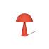 HÜBSCH stolová lampa Mush Mini, svetločervená, kov, výška 25 cm