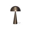 HÜBSCH stolová lampa Mush, mosadz brúsená, výška 50 cm