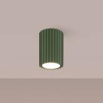 Stropné svietidlo ALORA, olivovo zelené, Ø 7 cm, kov, GU10