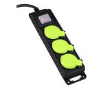 Vayox Predlžovací kábel s vypínačom, 3 zásuvky, 10 m, IP44 BX15302