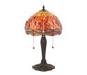 Endon 64092 - Stolná lampa Tiffany DRAGONFLY 2xE27/60W/230V priemer 30 cm 64092