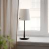 Stolová lampa By Rydens Lumi, 49 cm, čierna/biela, textil