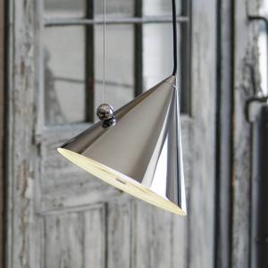 Tom Dixon LED závesné svietidlo Pose, strieborná, Ø 25 cm, oceľ, stmievateľné