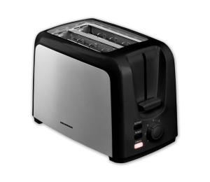 Heinner HTP-700BKSS - Hriankovač s dvoma otvormi 700W/230V čierna/matný chróm HTP-700BKSS