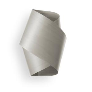 LZF nástenné svetlo Orbit, sivá, šírka 19 cm, drevo