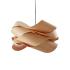 Závesné svietidlo LZF, farba buk/nikel, Ø 46 cm, drevo