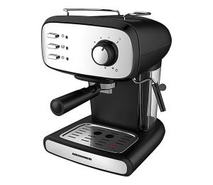 Heinner HEM-1100BKX - Pákový espresso kávovar 850 W / 230 V, čierny / matný chróm HEM-1100BKX