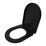 WC sedadlo s mechanizmom pomalého zatvárania RD51722, čierna