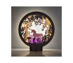 Li-Go 23568/DUB2 - stmievateľná stolná LED dekorácia LED/12W/230V 20x22 cm dub 23568/DUB2