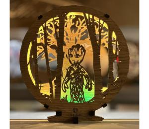 Li-Go 23613/DUB2 - LED Stmievateľná stolová dekorácia LED/12W/230V 20x22 cm dub 23613/DUB2