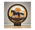 Li-Go 23598/DUB2 - LED stmievateľná stolná dekorácia LED/12W/230V 20x22 cm dub 23598/DUB2