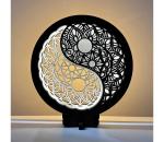 Li-Go 23607/O - LED stmievateľná stolová dekorácia LED/12W/230V 20x22 cm orech 23607/O