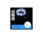 B.V.  - LED vianočný reťazec 30xLED/3xAA 3,3 m studená biela B10303KP0