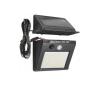 LED solárne nástenné svietidlo so snímačom a externým panelom LED/0,55W/3,7V IP44 SOLAR 1 EXT