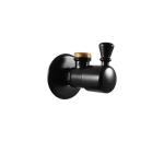 RAV Slezák RV0112CMAT - Rohový l RETRO matná čierna RV0112CMAT