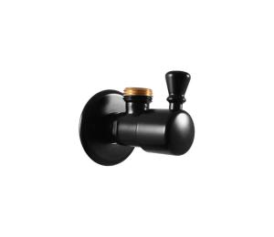 RAV Slezák RV0112CMAT - Rohový l RETRO matná čierna RV0112CMAT