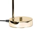 Stolová lampa Rico, sklo/kov, zlatá/biela, výška 36 cm