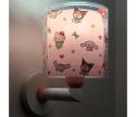 Dalber 41259 - Detská nástenná lampa HELLO KITTY&FRIENDS 1xE27/15W/230V ružová 41259