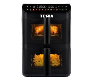 TESLA Electronics AirCook - Multifunkčná digitálna teplovzdušná fritéza 11 l 2800W/230V čierna AIRCKDZQ670XXLBLK