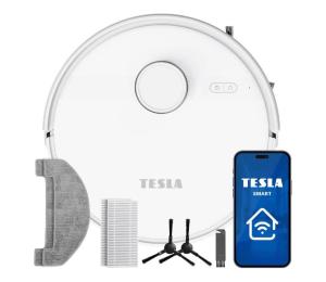 TESLA Electronics RoboStar - Inteligentný robotický vysávač 2 v 1 3200 mAh Wi-Fi biely ROBIQ660WHT