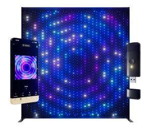 Twinkly TWDJ1120STP-BEU - LED RGBW vonkajší panel 1120xLED 2,6x2,7 m IP44 Wi-Fi TWDJ1120STP-BEU