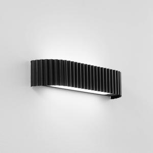 LED nástenné svetlo Niike, čierna, šírka 40 cm, kov, CCT