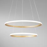 LED závesné svietidlo Axis, Ø 60/40 cm, zlatá farba kov CCT, RGB