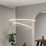 LED závesné svietidlo Axis, Ø 80/60 cm, zlatá, kov, CCT