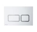 Ravak X01739 - Splachovacie tlačidlo TWIN 24,7x16,5 cm biela X01739