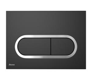Ravak X01797 - Splachovacie tlačidlo 24,7x16,5 cm CHROME čierna X01797