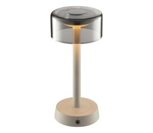 Brilliant - LED stmievateľná nabíjateľná dotyková stolová lampa RAZOR LED/2,5W/5V 2700K IP44 šedá G60255/09