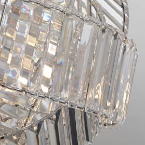 Závesné svietidlo Eldoria, transparentné, akryl, Ø 41 cm, E27