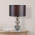 Stolová lampa Joore, sivá, textil, 25 cm, E14